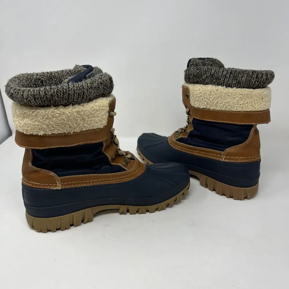 Storm Boots By Cougar Womens Size 8M Winter Creek Navy Blue